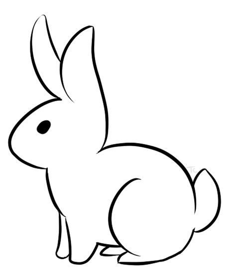 easy bunny cartoon|easy bunny outline drawing.